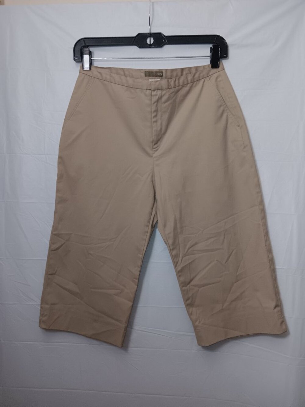 J.CREW PETITE WOMEN'S KAHKI OVER KNEE LENGTH PANTS